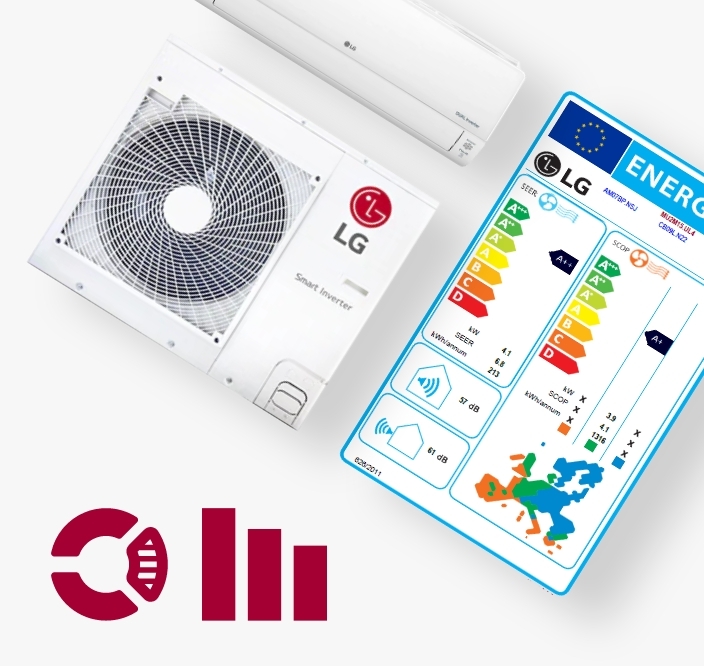 LG Air products with an Energy Performance Certificate