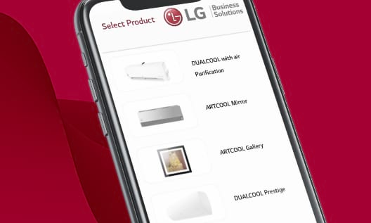 Screenshot of LG products