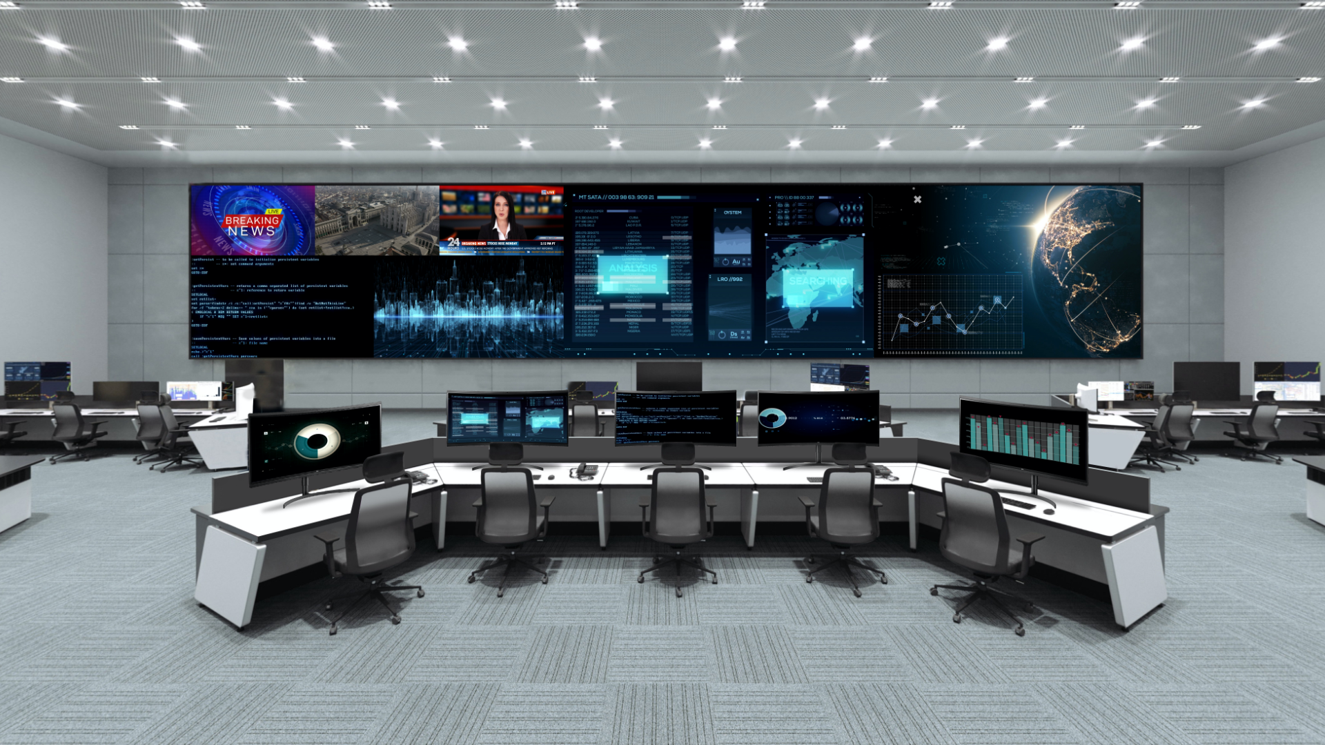 LG Control Room - Imagery - Network Operation Centers