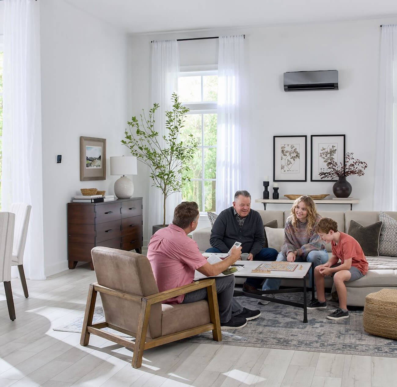 LG Heat Pump in Living Room